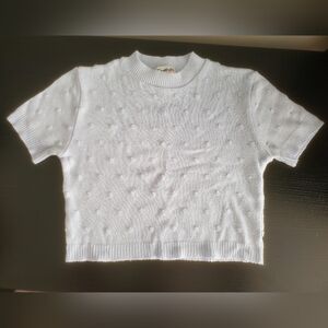 Vintage Baby Blue Knit Sweater Tee